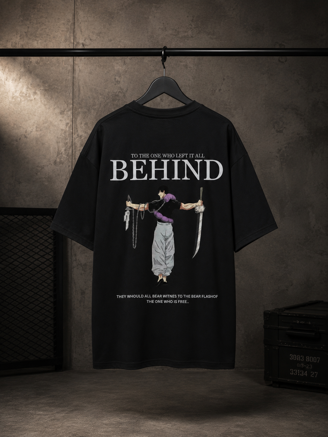 Behind — Toji Inspired Oversized Graphic T-Shirt