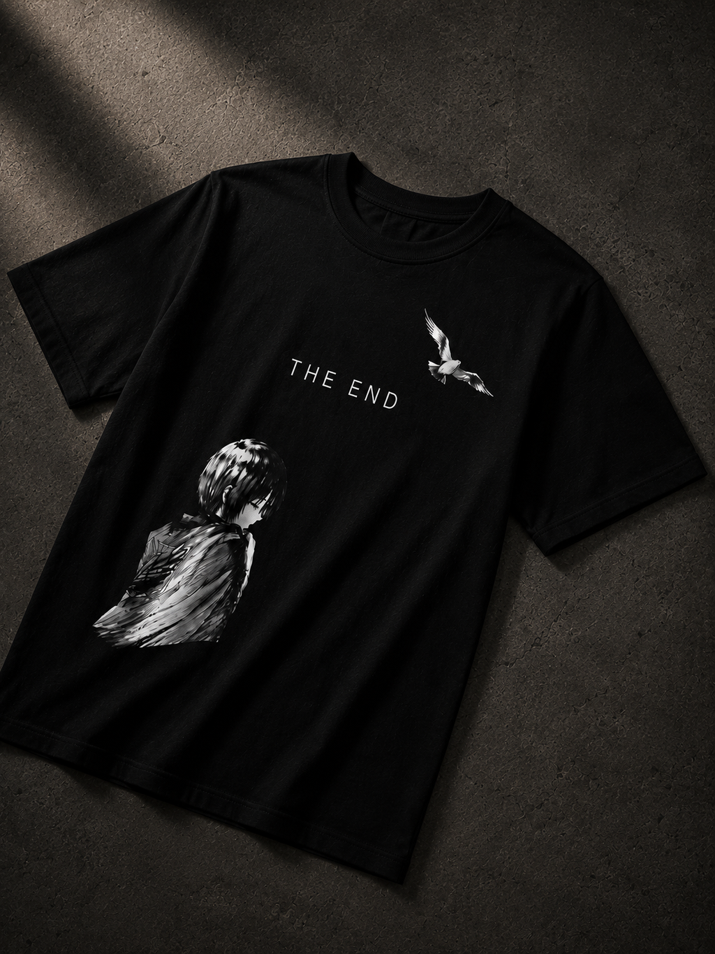 The End Oversized Graphic T-Shirt — Black